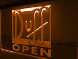 FREE Duff Open LED Sign - Orange - TheLedHeroes