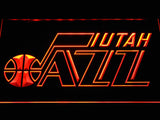 Utah Jazz 2 LED Neon Sign USB - Orange - TheLedHeroes