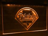 Philadelphia Phillies LED Neon Sign USB - Orange - TheLedHeroes