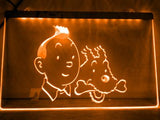 The Adventures of Tintin LED Neon Sign USB - Orange - TheLedHeroes