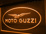 FREE Moto Guzzi Motorcycle LED Sign - Orange - TheLedHeroes