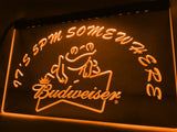 Budweiser Frog It's 5pm Somewhere LED Neon Sign Electrical - Orange - TheLedHeroes