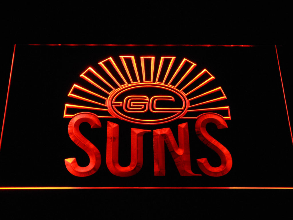 Gold Coast Football Club LED Neon Sign USB - Orange - TheLedHeroes