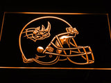 Grand Rapids Rampage Helmet LED Neon Sign Electrical - Orange - TheLedHeroes