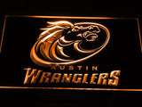 Austin Wranglers LED Neon Sign USB - Orange - TheLedHeroes