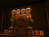 FREE The Beatles Best Band Ever (3) LED Sign - Orange - TheLedHeroes