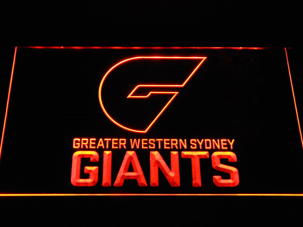 Greater Western Sydney Giants LED Neon Sign Electrical - Orange - TheLedHeroes