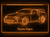 FREE Toyota Supra (2) LED Sign - Orange - TheLedHeroes