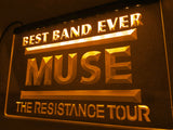 FREE Muse Best Band Ever LED Sign - Orange - TheLedHeroes