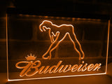 Budweiser Girl LED Neon Sign Electrical - Orange - TheLedHeroes
