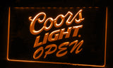 FREE Coors Light Open LED Sign - Orange - TheLedHeroes