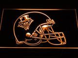 New Orleans VooDoo Helmet LED Neon Sign USB - Orange - TheLedHeroes
