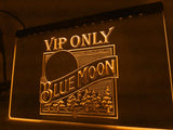 Blue Moon VIP Only (2) LED Neon Sign USB - Orange - TheLedHeroes