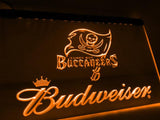 Tampa Bay Buccaneers Budweiser LED Neon Sign Electrical - Orange - TheLedHeroes