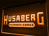 Husaberg Motorcycle Bike LED Neon Sign USB - Orange - TheLedHeroes
