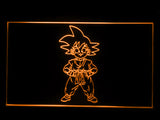 FREE Dragon Ball Z GT Super Saiya Son Goku LED Sign - Orange - TheLedHeroes