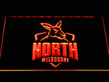 FREE North Melbourne Football Club LED Sign - Orange - TheLedHeroes