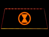 Black Widow Symbol LED Neon Sign Electrical - Orange - TheLedHeroes