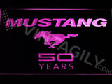 Mustang 50 Years LED Sign - Purple - TheLedHeroes