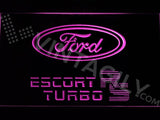 Ford Escort RS Turbo LED Neon Sign Electrical - Purple - TheLedHeroes