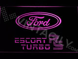 Ford Escort RS Turbo LED Neon Sign Electrical - Purple - TheLedHeroes