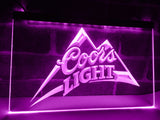 Coors Light Beer LED Neon Sign USB - Purple - TheLedHeroes