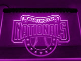 Washington Nationals (3) LED Neon Sign Electrical - Purple - TheLedHeroes