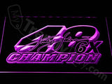 Jimmie Johnson LED Neon Sign USB - Purple - TheLedHeroes