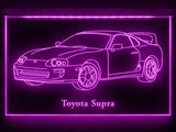 Toyota Supra (2) LED Neon Sign Electrical - Purple - TheLedHeroes