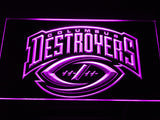 Columbus Destroyers  LED Sign - Purple - TheLedHeroes