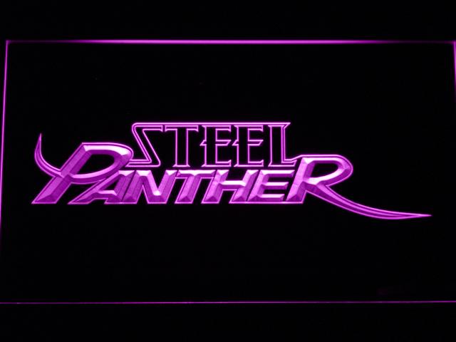 Steel Panther LED Neon Sign Electrical - Purple - TheLedHeroes