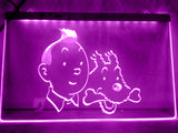 FREE The Adventures of Tintin LED Sign - Purple - TheLedHeroes