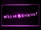 The Joker Why so serious LED Neon Sign USB - Purple - TheLedHeroes