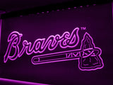 FREE Atlanta Braves LED Sign - Purple - TheLedHeroes