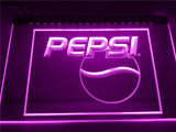 Pepsi Cola Logo Drink Decor LED Neon Sign USB - Purple - TheLedHeroes