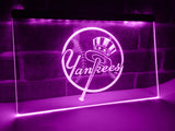 New York Yankees LED Neon Sign USB - Purple - TheLedHeroes
