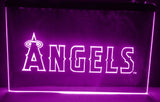 Los Angeles Angels LED Neon Sign USB - Purple - TheLedHeroes