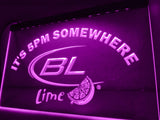 FREE Bud Light Lime It's 5pm Somewhere LED Sign - Purple - TheLedHeroes