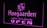 Hoegaarden Open LED Neon Sign Electrical - Purple - TheLedHeroes