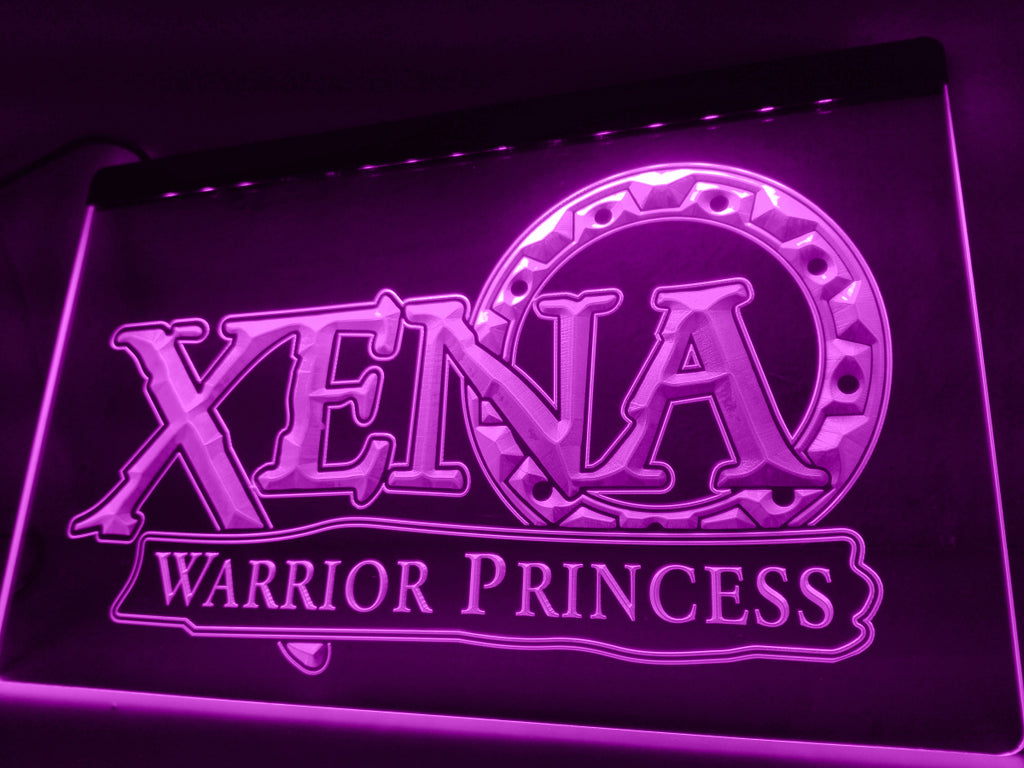 FREE Xena Warrior Princess LED Sign - Purple - TheLedHeroes