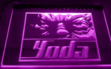 Star Wars Yoda LED Neon Sign Electrical - Purple - TheLedHeroes