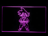 FREE Dragon Ball Z GT Super Saiya Son Goku LED Sign - Purple - TheLedHeroes