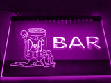 FREE Duff Bar (2) LED Sign - Purple - TheLedHeroes