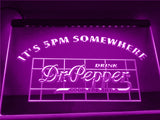 FREE Dr Pepper It's 5pm Somewhere LED Sign - Purple - TheLedHeroes