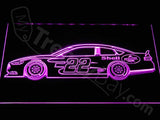 Joey Logano LED Neon Sign USB - Purple - TheLedHeroes