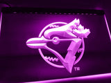 Toronto Blue Jays (7) LED Neon Sign USB - Purple - TheLedHeroes