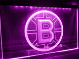 Boston Bruins LED Neon Sign USB - Purple - TheLedHeroes