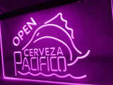 FREE Cerveza Pacifico Open LED Sign - Purple - TheLedHeroes