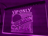 Blue Moon VIP Only (2) LED Neon Sign USB - Purple - TheLedHeroes