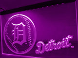 FREE Detroit Tigers Baseball LED Sign - Purple - TheLedHeroes